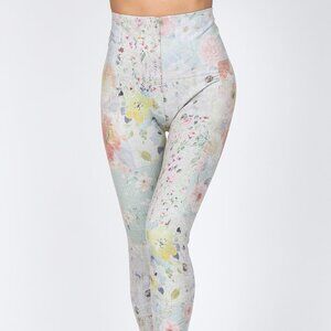 M. Rena Summer Floral Print Tummy Control Leggings